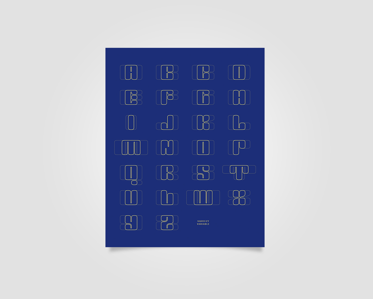 Image from the Overnice Squeezy Posters: Variable Font Graphic Design article on Abduzeedo