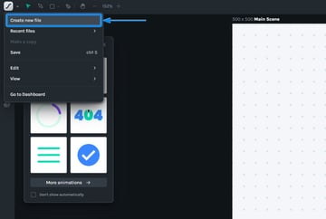 create a new file