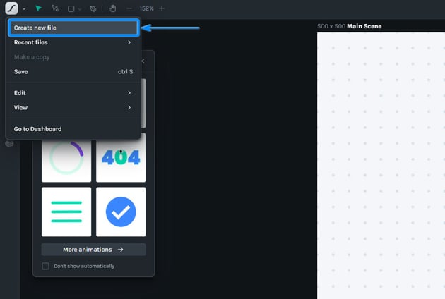 create a new file