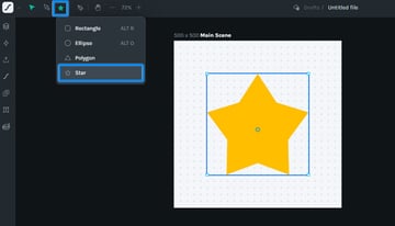 create a star shape