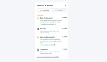 export lottie file
