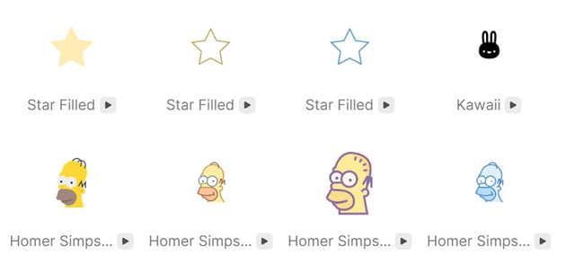popular animated icons to download with Icons8