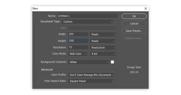 create a new file