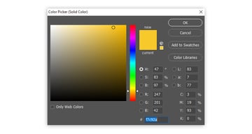 select yellow color