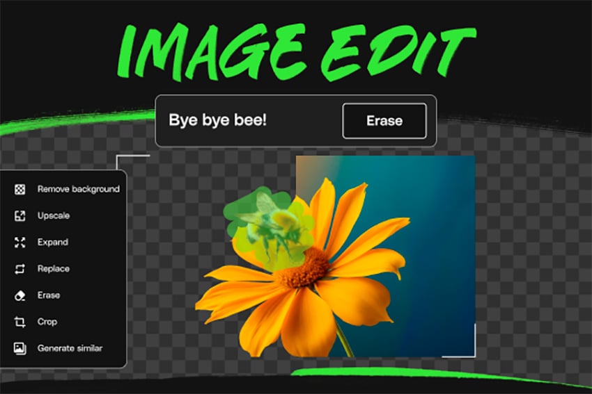 Edit images with AI using Envato's ImageEdit