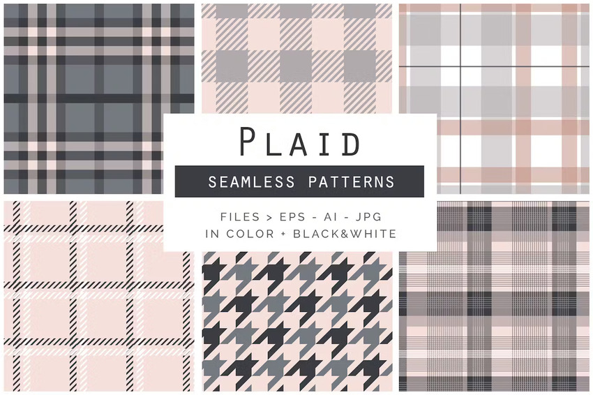 Plaid Seamless Patterns