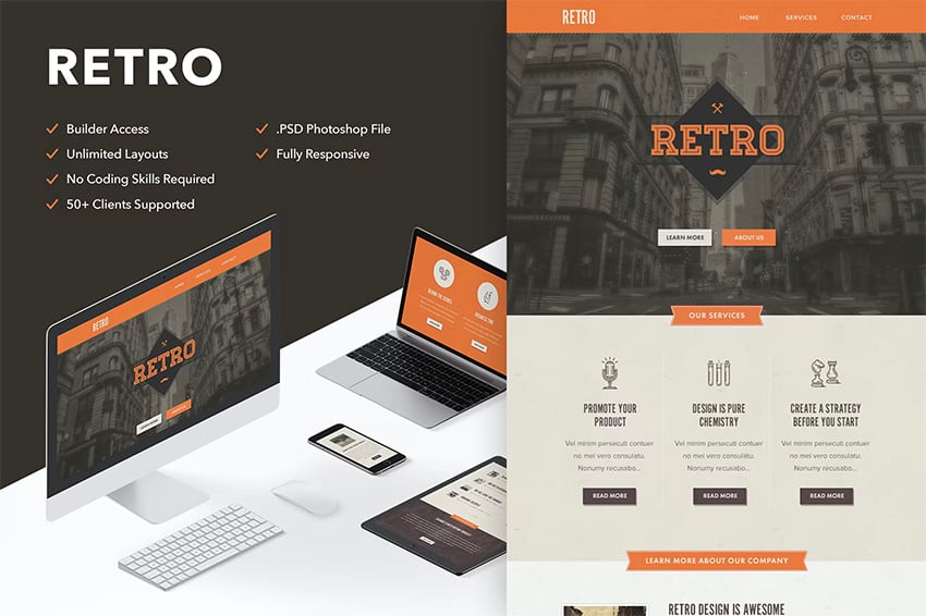 Retro - Responsive Mailchimp Newsletter Examples