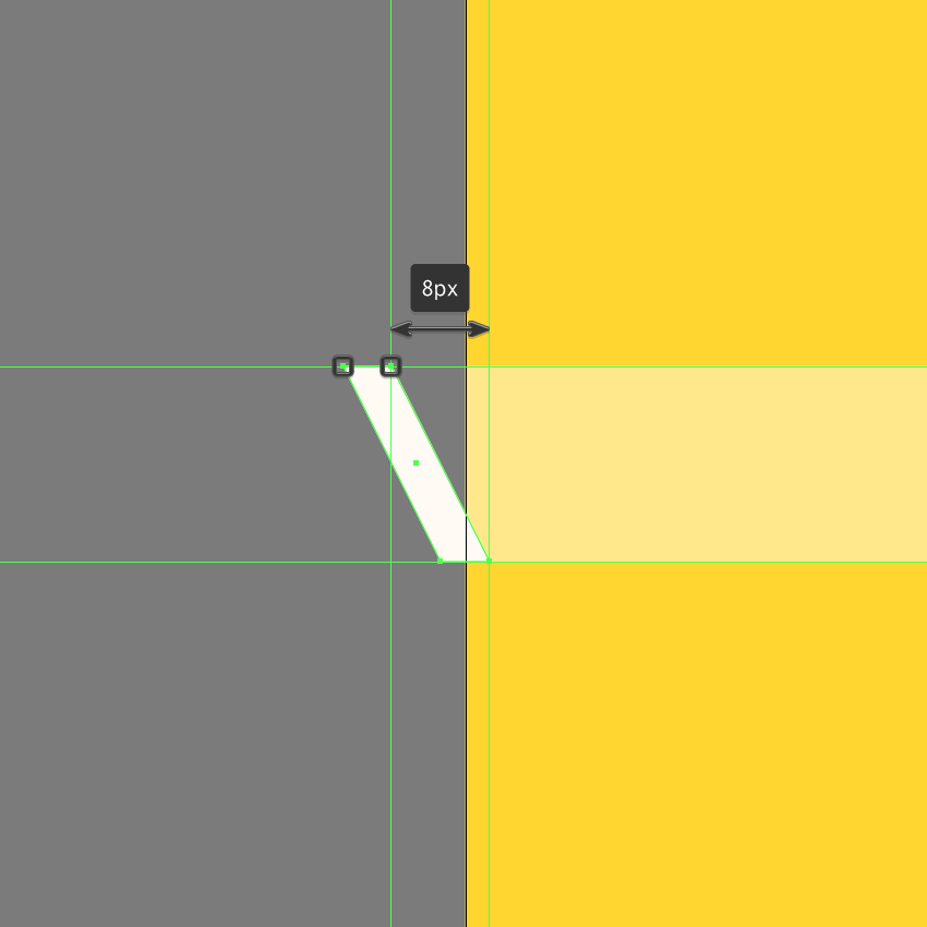How to make a plaid pattern: adjusting the shape of the smaller detail line