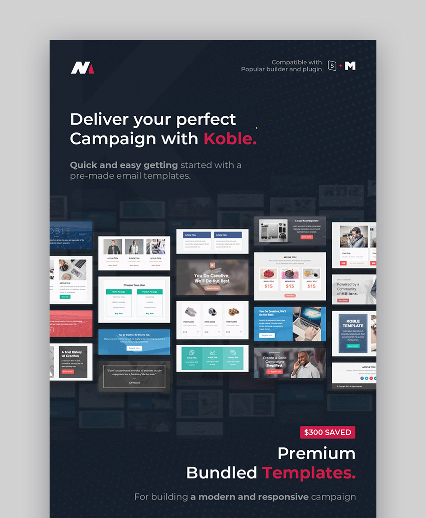 Koble Mailchimp Newsletter Examples