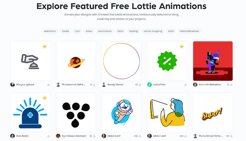 Explore Featured Free Lottie Animations