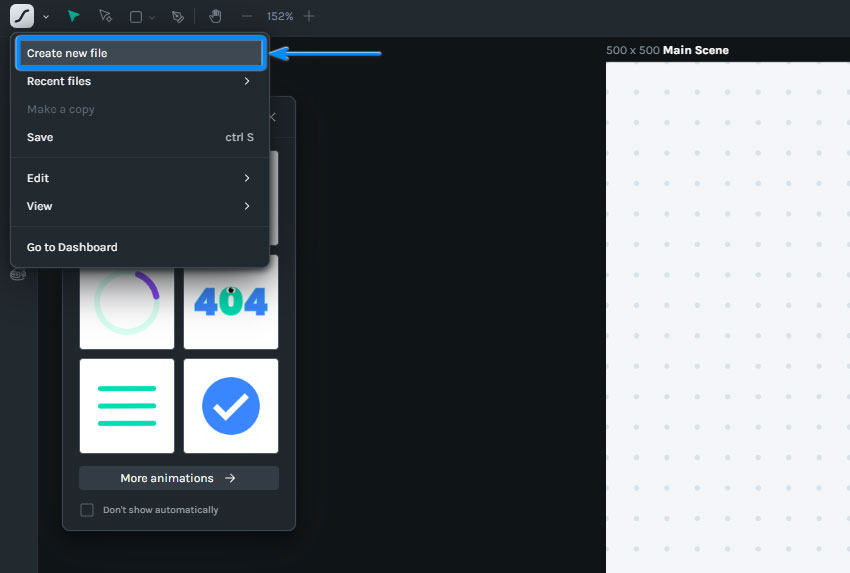 create a new file