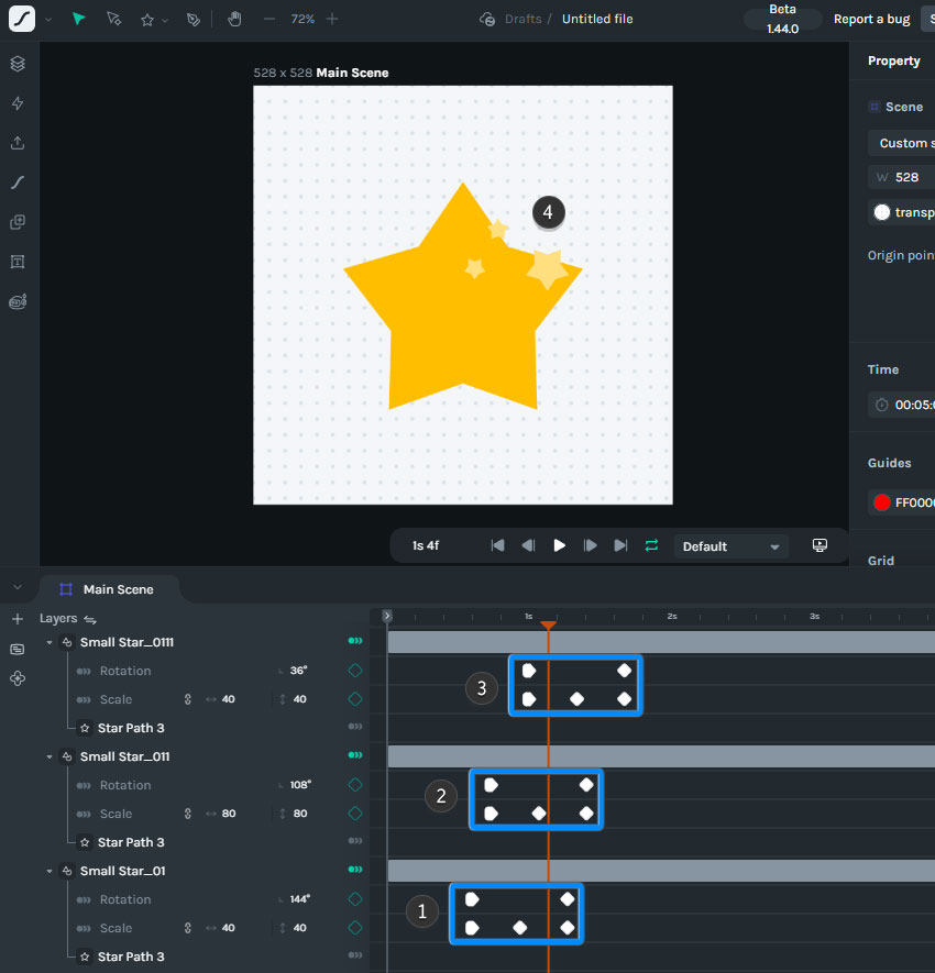 duplicate the sparkle animation