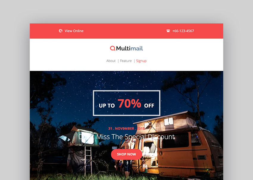 Multimail - Responsive Mailchimp Email Set