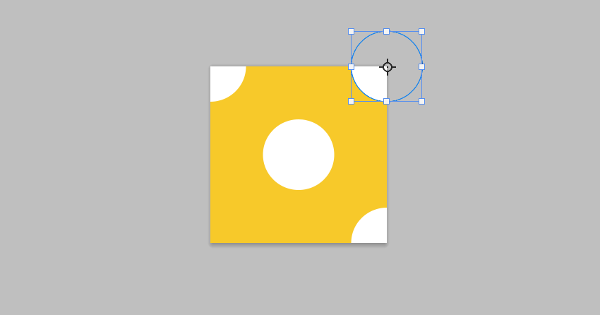 move ellipse to upper right corner