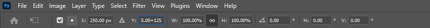 use transform tool again