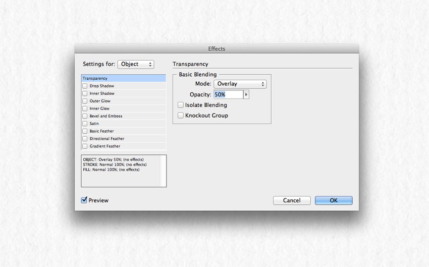 Add an overlay.