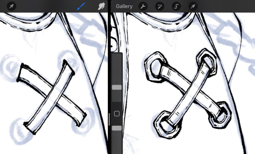 inking the details