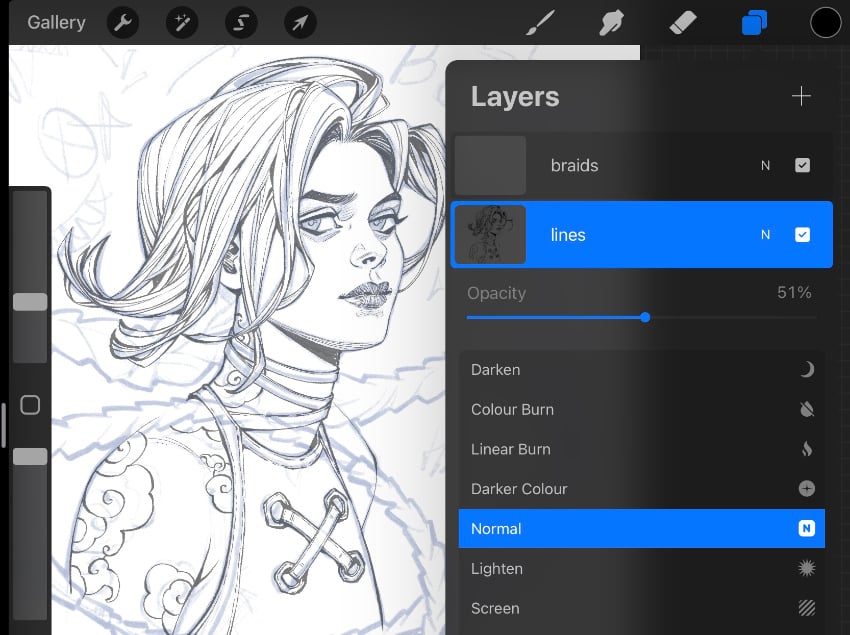 new layer for the hair