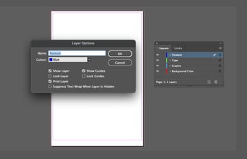 layer options indesign