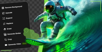 Edit an image with AI using Envato's ImageEdit.