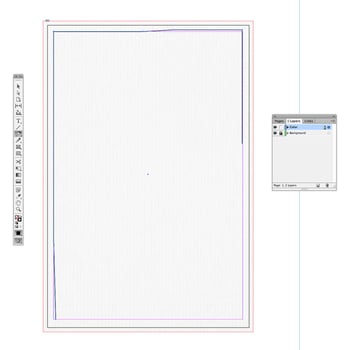 Take the Pen Tool (P) and trace around the margin edge.