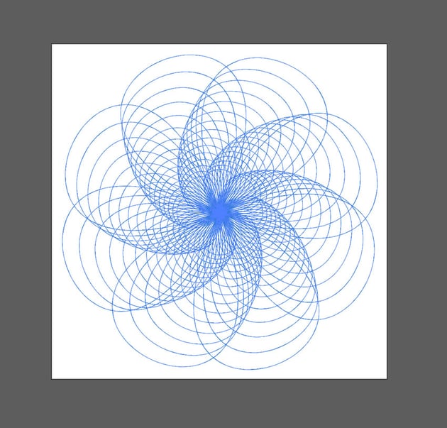 Use a spirograph, just like the original Vertigo by Alfred Hitchcock poster.