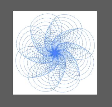 Use a spirograph, just like the original Vertigo by Alfred Hitchcock poster.
