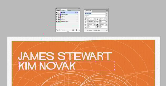 Use a font that's similar to Saul Bass art.
