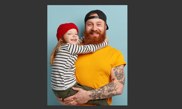 How to remove tattoos in Photoshop: open your photo.