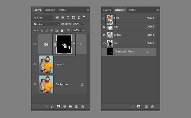 Remove a tattoo from a photo: make a selection.