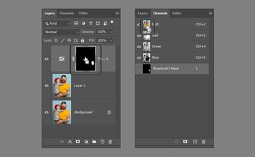 Remove a tattoo from a photo: make a selection.
