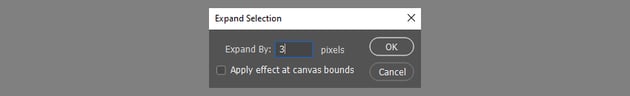 Remove a tattoo from a photo: expand the selection.
