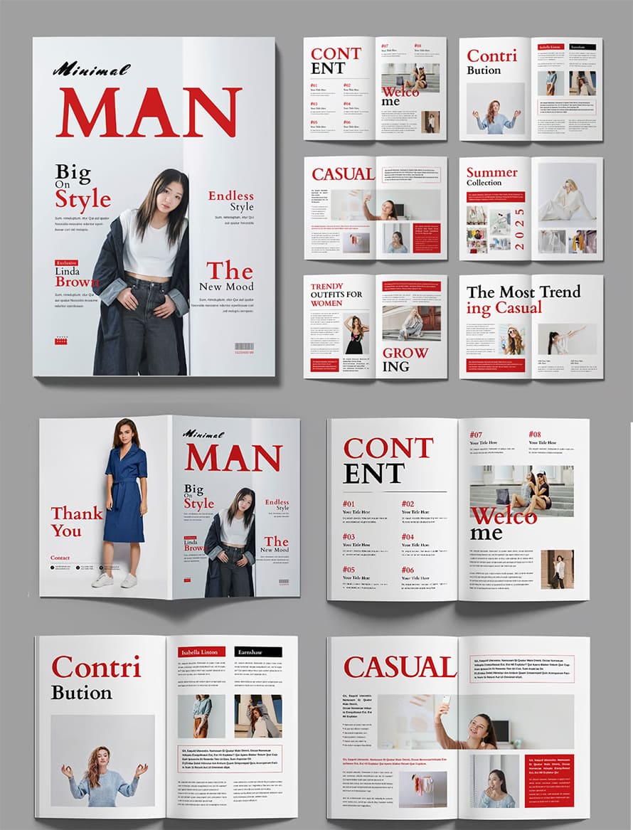 Minimal Magazine Template