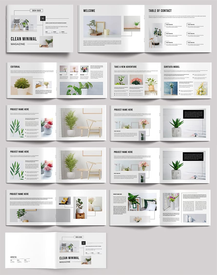 Best Minimal Magazine Template