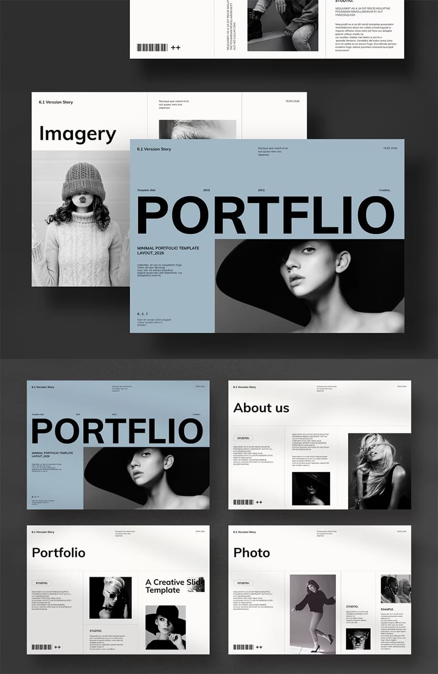 Attractive Minimal Portfolio Template