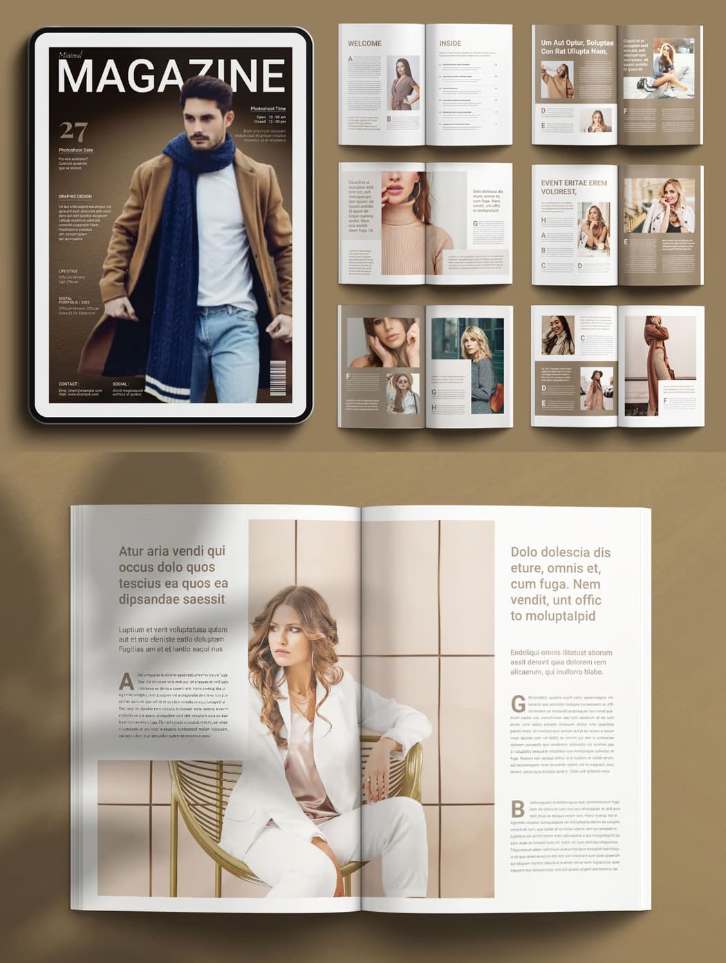 Perfect Minimal Magazine Template