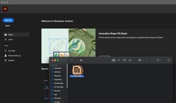 Opening the Roastbee Logo.ai