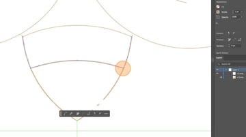 Cutting the stripe line off of the abdomen outline