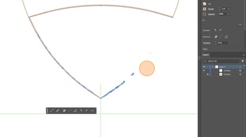 delete the messy outline points on the right side of the abdomen
