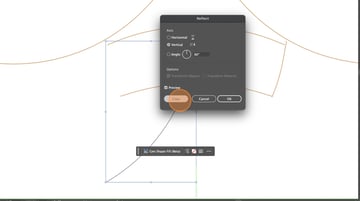 click copy on the reflect dialogue box