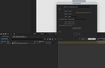 solid settings dialogue box