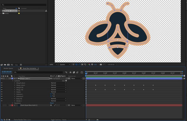 Finished vector setup