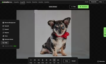 How to crop a photo using AI tools
