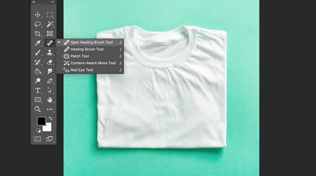 How To Remove Wrinkles Off Clothes by using Spot Healing Brush Tool