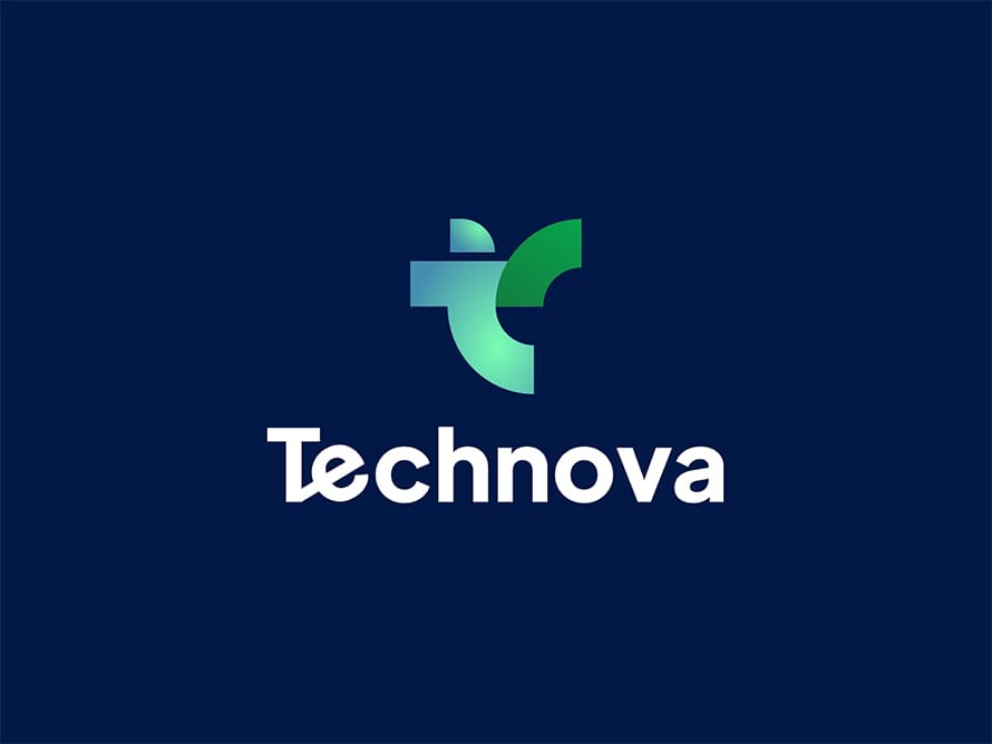 TechNova Fintech Logo by Dipa Branding