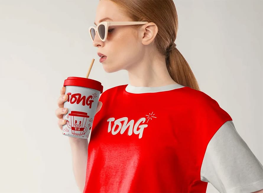 Tong Coffee shop brand identity by Masuder Rahman