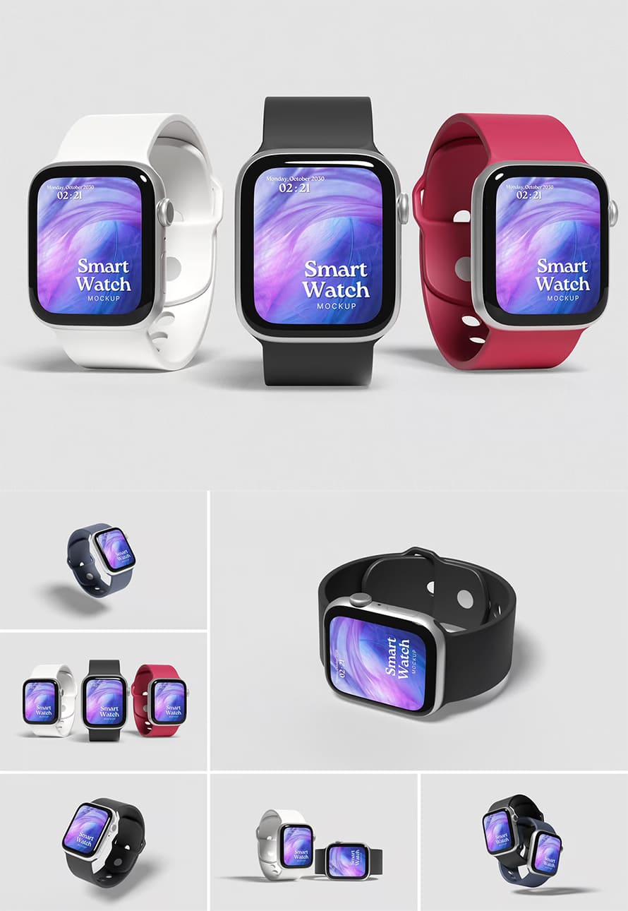 Smartwatch Mockup Or Apple Watch Mockup