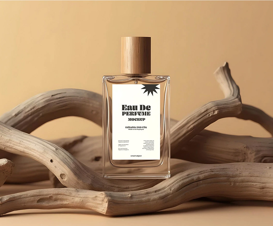 Free Perfume Bottle Mockup