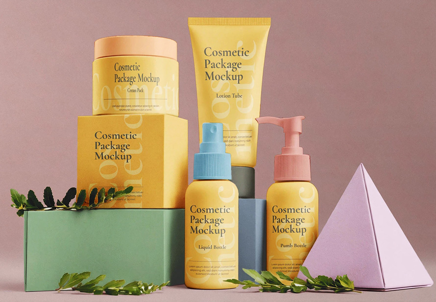 Free Cosmetic Mockup Psd