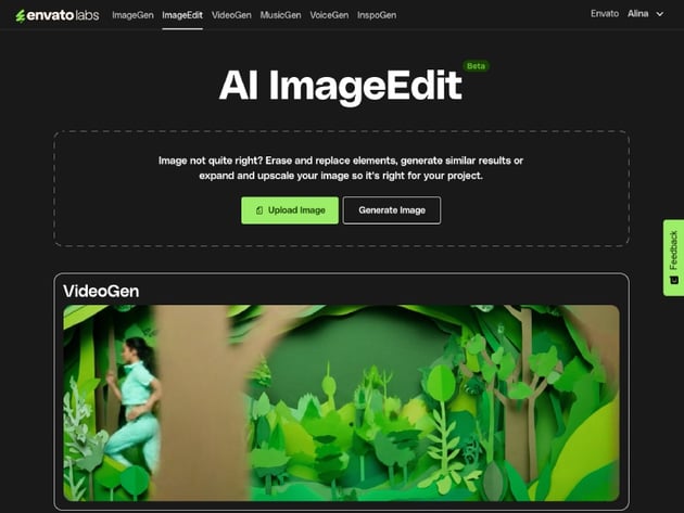 Cropping an image with AI using Image Edit